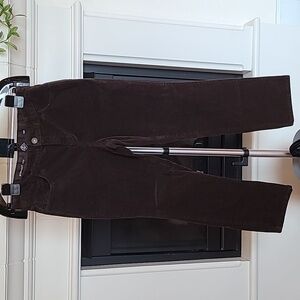 ST JOHN'S BAY WOMENS SIZE 12P CORDUROY PANTS BROWN